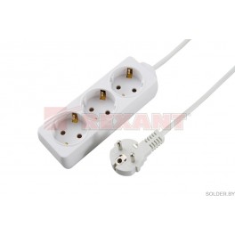 Удлинитель 3 гнезда 3м  Rexant  серия ОПТИМА арт.11-2012