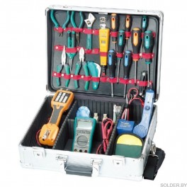 Набор инструментов для монтажа телекоммуникационных сетей РК-14019В