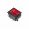 Выключатель клавишный 250V 16А (4с) ON-OFF красный с подсв. (RWB-502,SC-767,IRS-201-1) арт. 36-2330