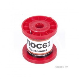 Припой-катушка  50гр. ПОС-61 д.3,0мм без канифоли