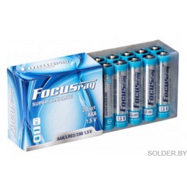 Батарейка FOCUSray LR03 20plastic box SUPER ALKALINE 20/100/800 Батарейка FOCUSray LR03 20plastic box SUPER ALKALINE 20/100/800