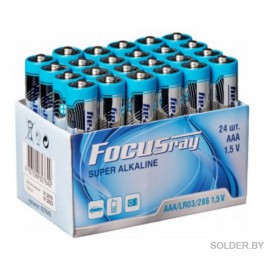 Батарейка FOCUSray LR03 24 tray SUPER ALKALINE 24/192/768