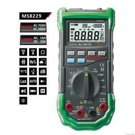 Профессиональный мультиметр 5 в 1 MS8229 MASTECH арт. 13-2029