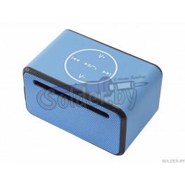 Акустическая колонка 2138 Bluetooth, microSD, USB-flash, AUX, FM-tuner голубая арт. 18-2138-5