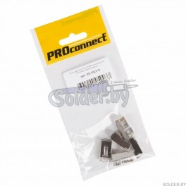 ДЖЕК штекер 8Р8С CAT 5e экран PROCONNECT (ПАКЕТ БОБ) 5 шт арт. 05-1023-9 ДЖЕК штекер 8Р8С CAT 5e экран PROCONNECT (ПАКЕТ БОБ) 5 шт арт. 05-1023-9