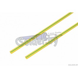 4.0 / 2.0 мм 1м термоусадка желто-зеленая REXANT арт. 20-4007