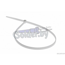 Хомут nylon 5.0 х 400 мм 100 шт белый  REXANT арт. 07-0400