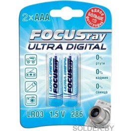 Батарейка FOCUSray LR03 2/24/288 ULTRA DIGITAL Батарейка FOCUSray LR03 2/24/288 ULTRA DIGITAL