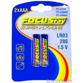 Батарейка FOCUSray LR03 BL2 2/24/288 Батарейка FOCUSray LR03 BL2 2/24/288
