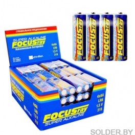 Алкалиновая батарейка FOCUSRAY LR6/S4 (упак. 4 шт.) Алкалиновая батарейка FOCUSRAY LR6/S4 (упак. 4 шт.)