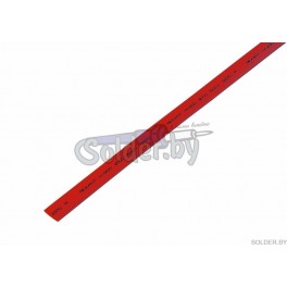 8.0 / 4.0 мм 1м термоусадка красная REXANT арт. 20-8004