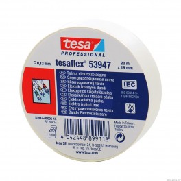 Лента изоляционная. TESA 20m/19mm ПВХ Белая Лента изоляционная. TESA 20m/19mm ПВХ Белая