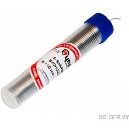 Припой во флаконах LC60 1.00мм/16г с флюсом Cynel