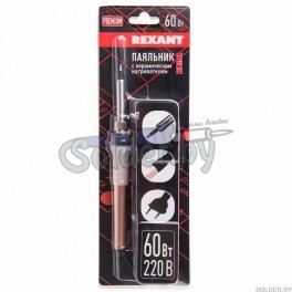 Паяльник с керам. нагревателем 220В-60Вт (Japan type) REXANT арт. 12-0611