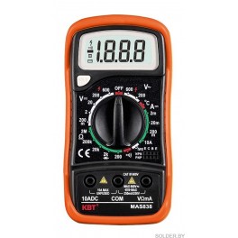 MAS838 Мультиметр цифровой (КВТ)