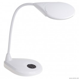Лупа настольная 3D+12D с подсветкой 3LED, сенсорная регулировка яркости, EXPERT, белая арт. 31-0560