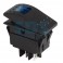 Выключатель клавишный 24V 35А (4с) ON-OFF синий с подсветкой REXANT арт. 36-4466