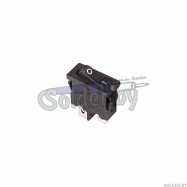 Выключатель клавишный 250V 6А (2с) ON-OFF черный Mini (RWB-103,SC-766,MRS-101-5) REXANT арт. 36-2050