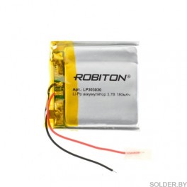 Аккумулятор ROBITON LP303030 3.7В 180мАч PK1 арт. БЛ14889