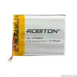 Аккумулятор ROBITON LP443442 3.7В 600mAh PK1 арт. БЛ14072