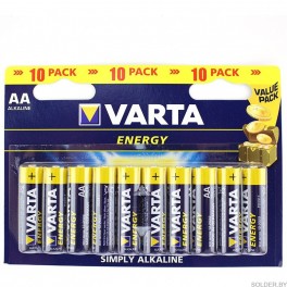 Элемент питания VARTA ENERGY 4106 LR6 BL10 арт. БЛ10908 Элемент питания VARTA ENERGY 4106 LR6 BL10 арт. БЛ10908