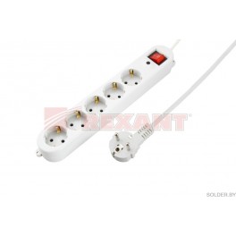 Сетевой фильтр 5 гнезд 3м