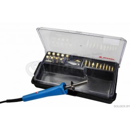 Набор паяльник-выжигатель (19 насадок) ПРОФИ 220V/30 Вт (ZD-972A) REXANT арт. 12-0183-1