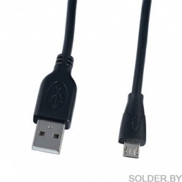 Кабель USB штекер A-штекер micro USB 1m Кабель USB штекер A-штекер micro USB 1m
