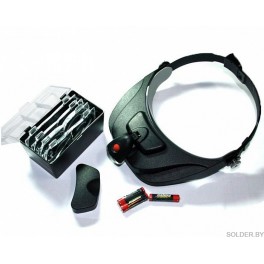 Лупа MG 81001-F (1.2x 1.8x 2.5x 3.5x) с головным креплением