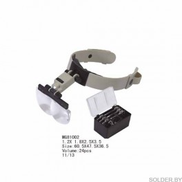 Лупа MG 81002 (1.2x 1.8x 2.5x 3.5x) с головным креплением